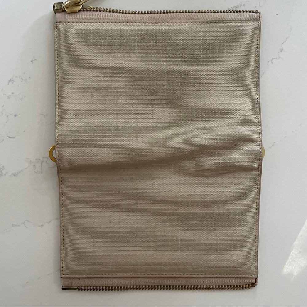 Dagne Dover Original Convertible Clutch Wallet with Shoulder Chain - Linen - Picture 8 of 16